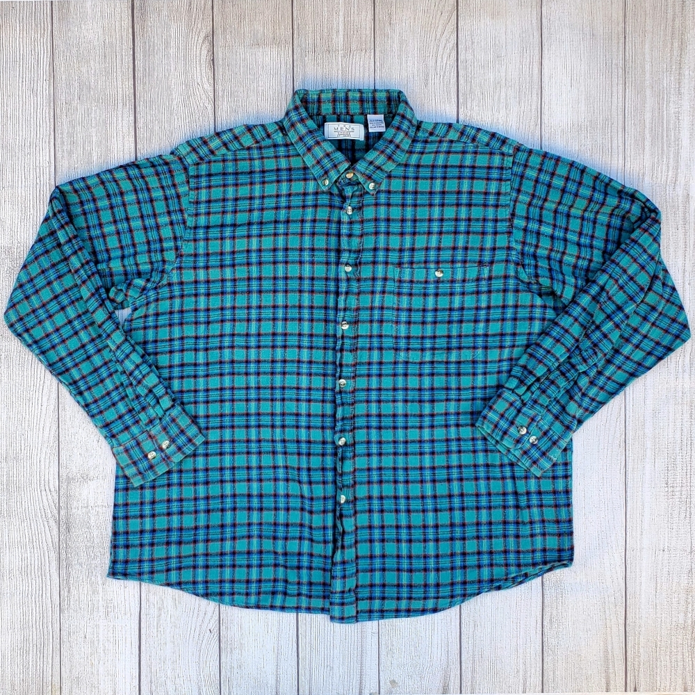 Plaid long sleeve flannel